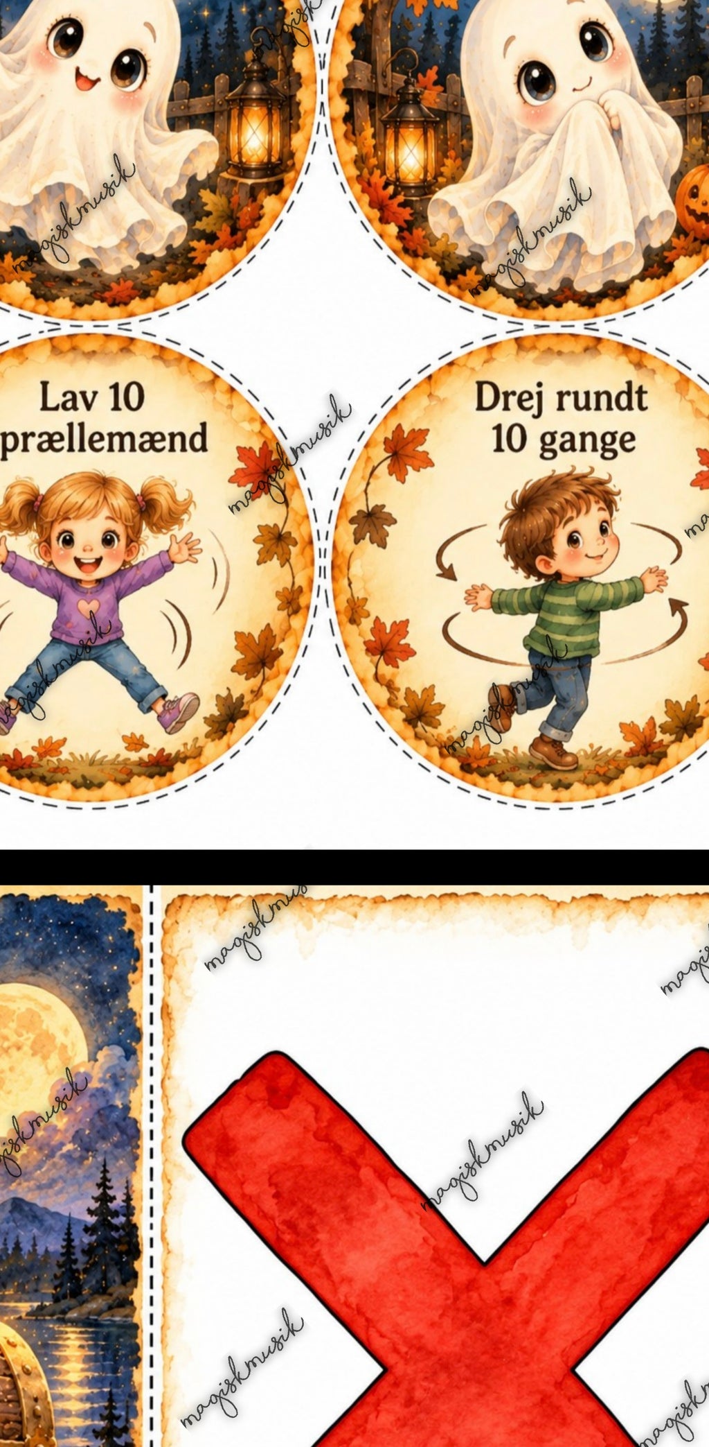 Halloweenpakken - leg, læring og lidt magi, 2-6 år print selv