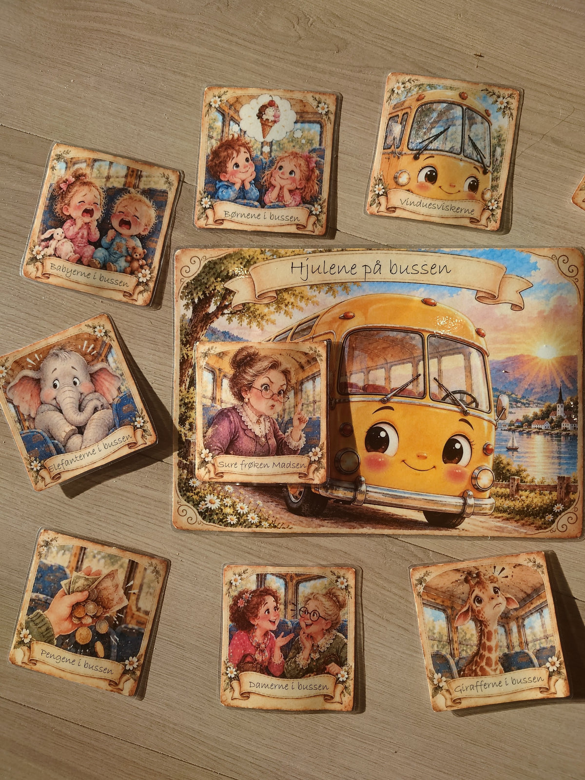 Hjulene på bussen