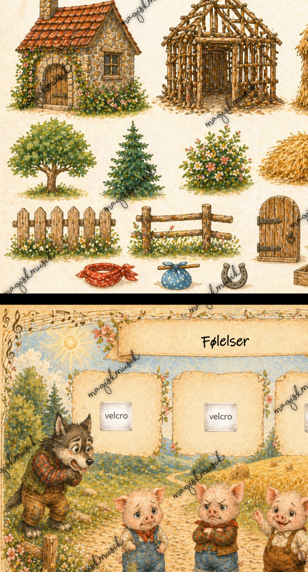 De tre små grise