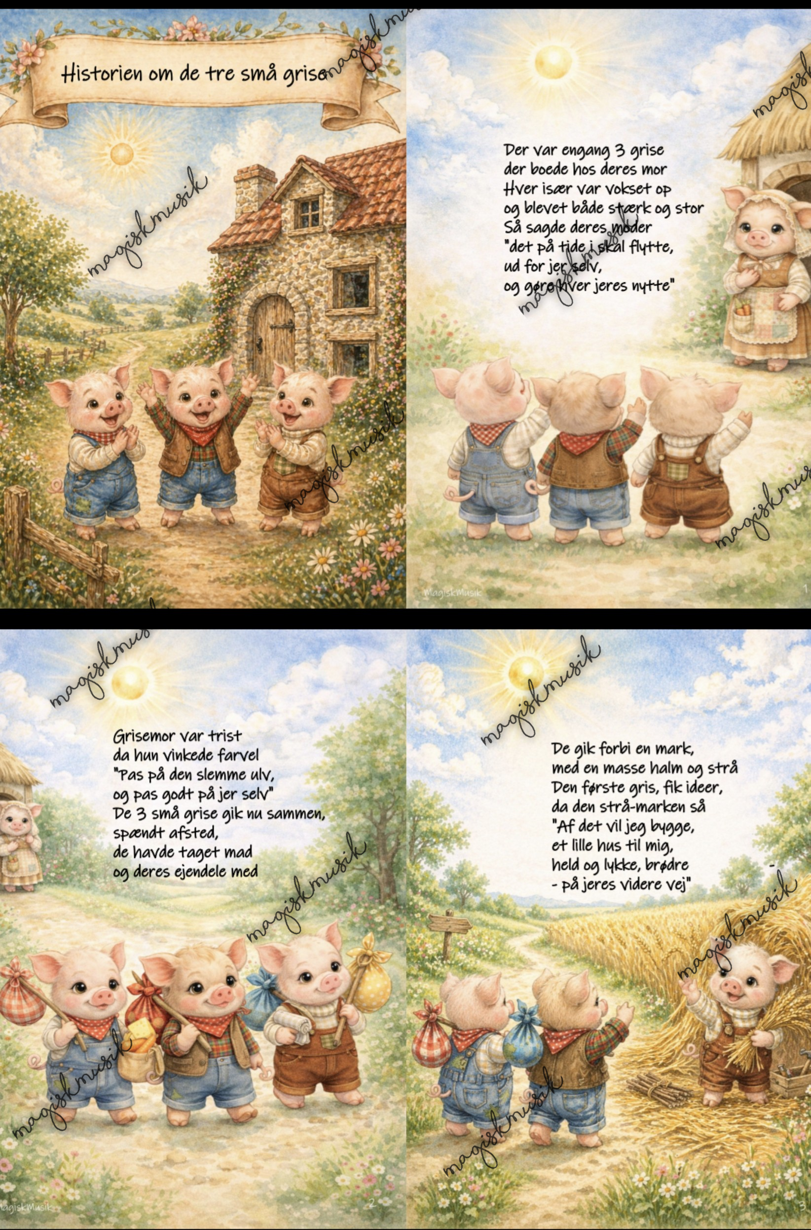 De tre små grise