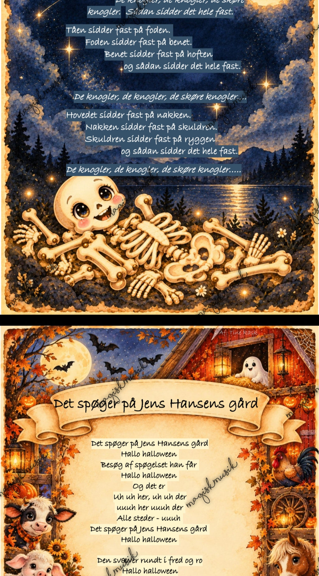 Halloweenpakken - leg, læring og lidt magi, 2-6 år print selv