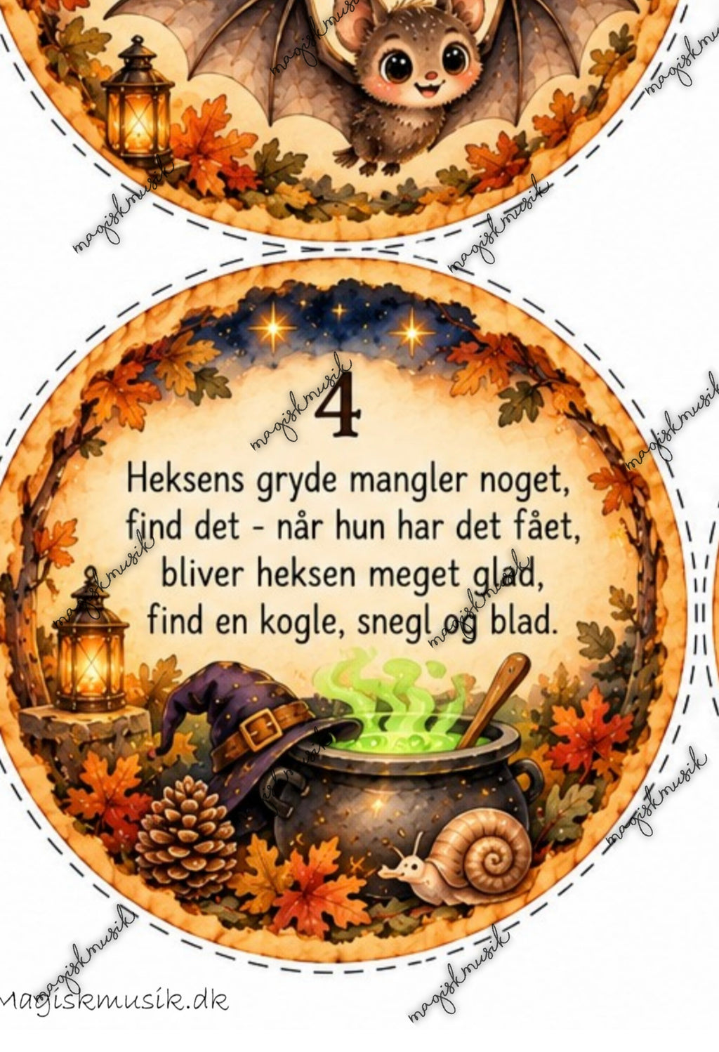 Halloweenpakken - leg, læring og lidt magi, 2-6 år print selv