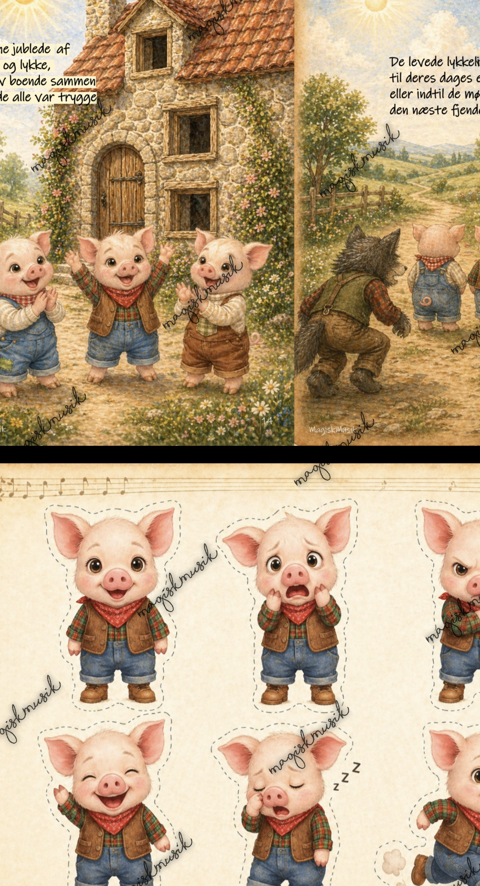 De tre små grise