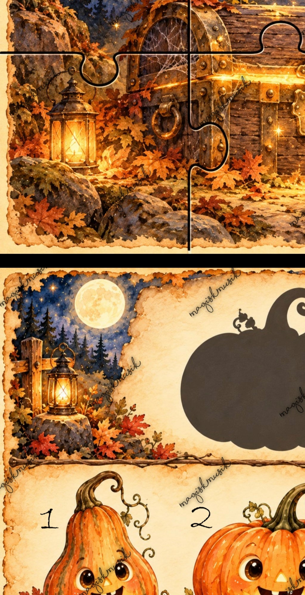 Halloweenpakken - leg, læring og lidt magi, 2-6 år print selv
