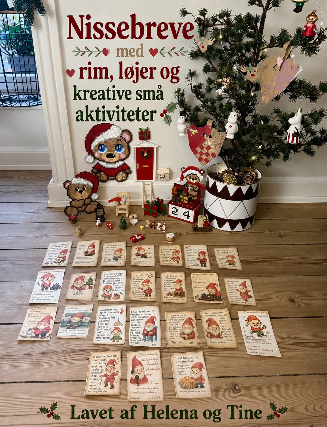 Nissebrevene "rim og løjer" fra 2025 og perle pakkekalender